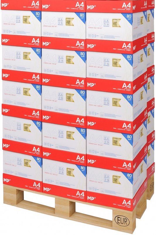 PALET 120.000 FOLIOS - MP PREMIUM - 48 CAJAS DE 5 PACK DE 500 - A4 80 GR